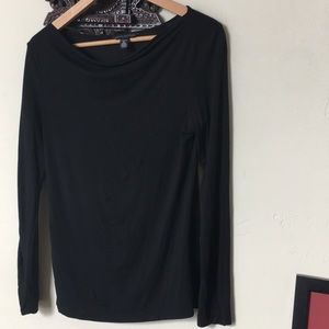 Cowl neck banana republic shirt